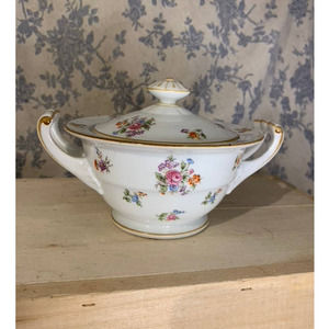 VTG RC Nippon Toki Kaisha Colorful Floral Sugar Bowl